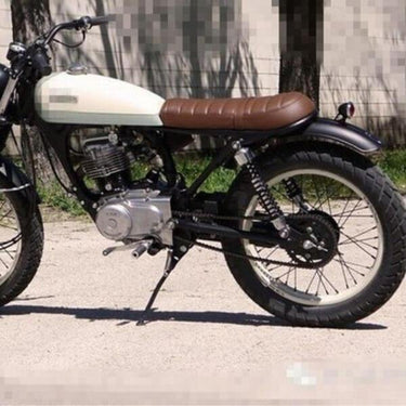 Selle scrambler marron classique